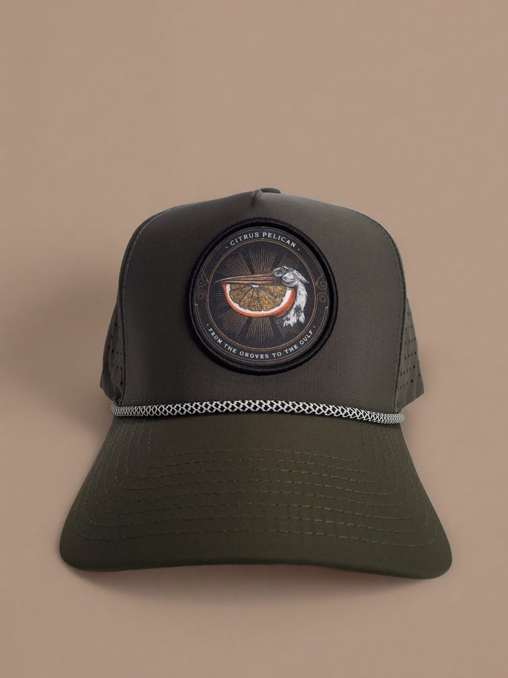 Citrus Pelican Grove to Gulf Performance Hat – Mangrove