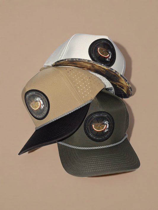 Citrus Pelican Grove to Gulf Performance Hat – 3 Pack